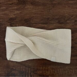 Lululemon Cream Knitted ear warmer Headband
